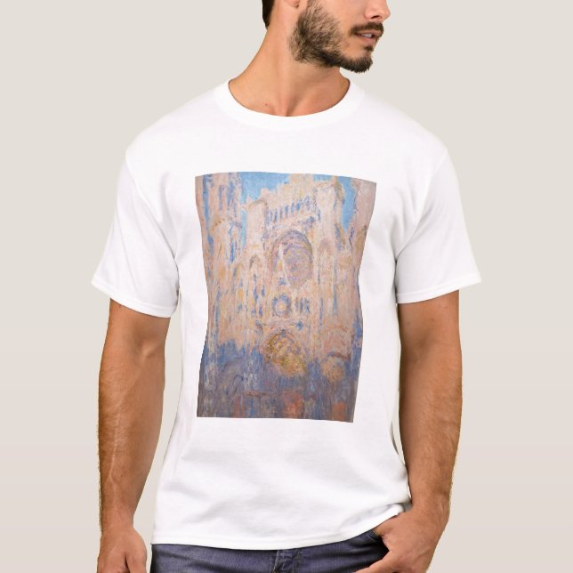 T-shirt Claude Monet - Cathédrale de Rouen au coucher du s (Devant)