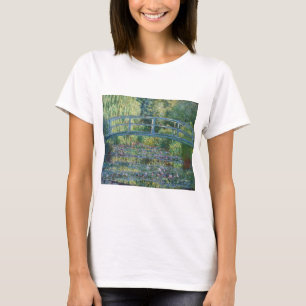T-shirt Claude Monet - Eau Lily étang, Harmonie verte