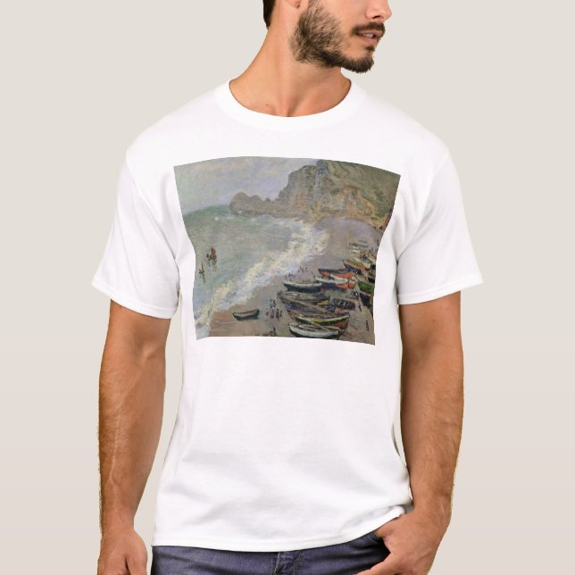 T-shirt Claude Monet | Etretat, plage et d'Amont de Porte (Devant)