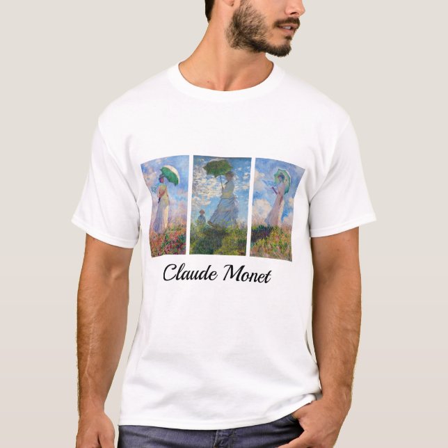 T-shirt Claude Monet - Femme avec série Parasol (Devant)