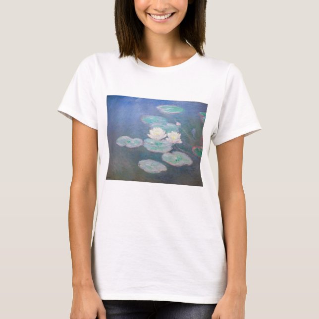 T-shirt Claude Monet - Lys à eau, effet du soir (Devant)