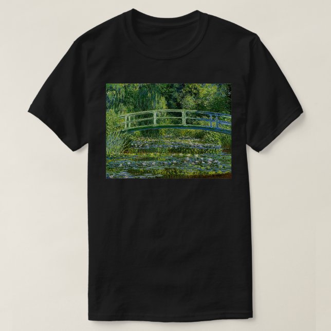 T-shirt Claude Monets Water Lilies and Japanese Bridge Ret (Design devant)