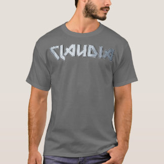 T-shirt Claudia en métal lourd