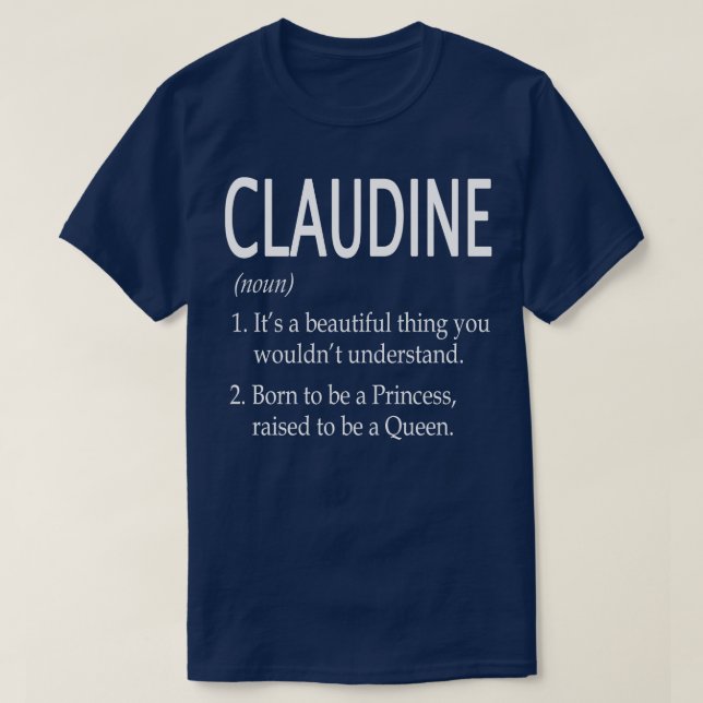 T-shirt Claudine Nom Don 103 (Design devant)