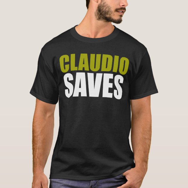 T-shirt Claudio économise (Devant)