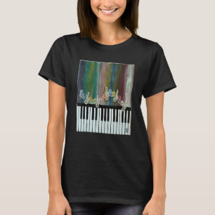 T-shirt Clavier de piano et instrument de percussion instr