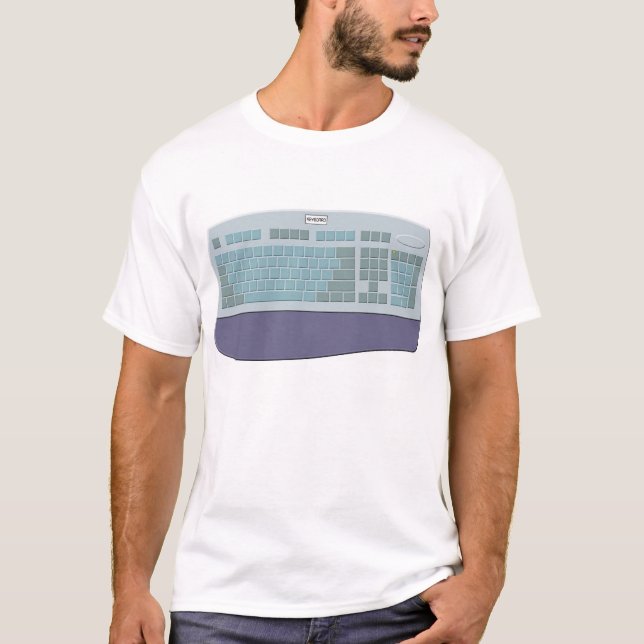 T-shirt Clavier d'Internet (Devant)