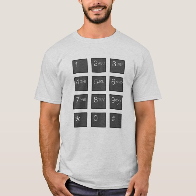 T-shirt clavier numérique - customisé (Devant)