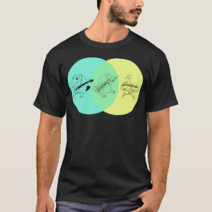 T-shirt Clavier Platypus Diagramme de Venn