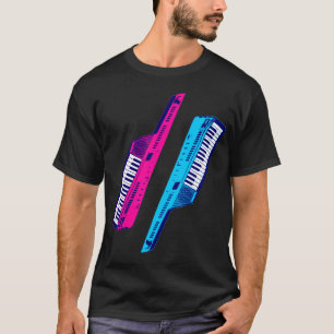 T-shirt Clavier Vintage des années 80 de Corey Tiger