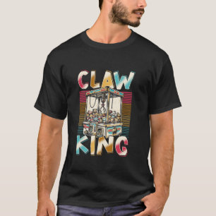 T-shirt Claw Machine Crème Jeu Claw King Long Sleeve T Sh