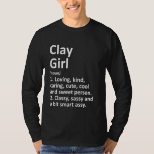 T-shirt Clay Girl Al Alabama Funny City Accueil Racines