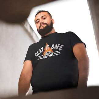 T-shirt Clay It Safe Pottery Pun | Funny Ceramic Artist