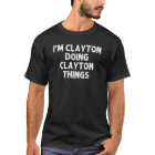 Clayton Doing Name Things Funny Personnalisé Plais