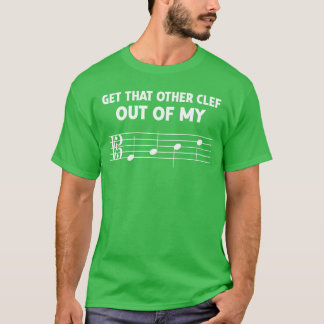 T-shirt Clé d'Alto Drôle Hors De Mon Visage pour Orchestre