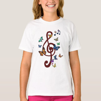 T-shirt Clé de sol ondoyante