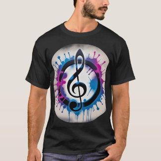 T-shirt Clé en acier vibrant avec plaques d'encre