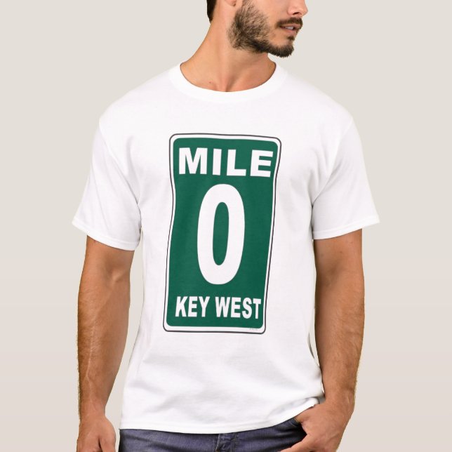 T-shirt Clé Ouest "Mile Marker 0" (Devant)