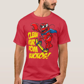 T-shirt Clean Your Room Bucko JBP Lobster Skateboarding