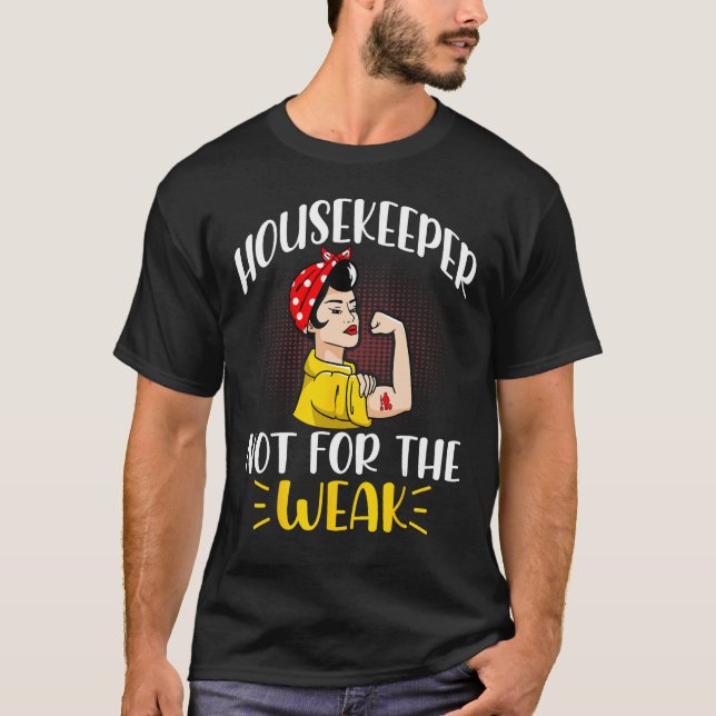 T-shirt Cleaning Lady Housekeeping Housekeeper (Devant)