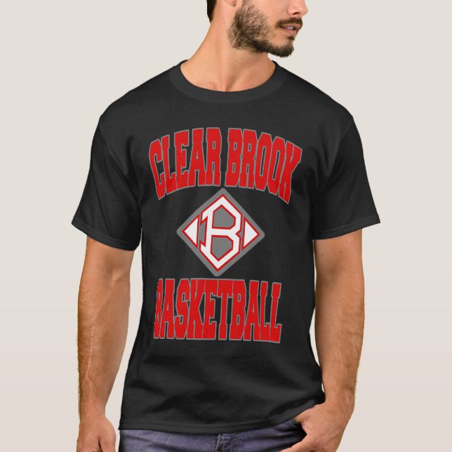 T-shirt Clear Brook Wolverines Basketball (Devant)