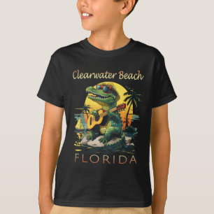 T-shirt Clearwater Beach Floride Vacances Cute Alligator S