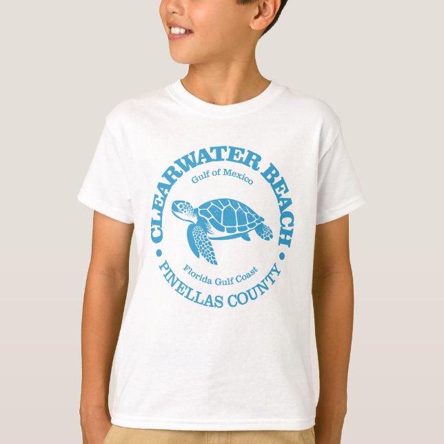 T-shirt Clearwater Beach (tortue de mer) (Devant)