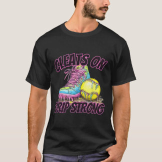 T-shirt Cleats On Drip Strong Softll Drip Softll Mom Retro
