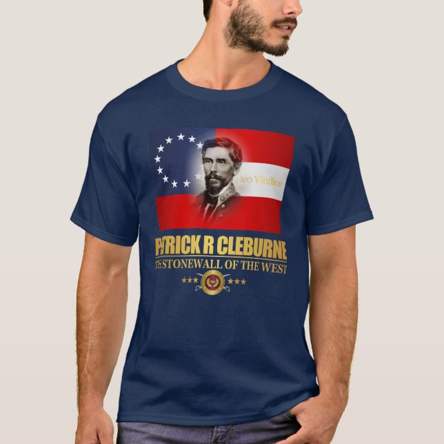 T-shirt Cleburne (patriote du sud) (Devant)