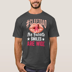 T-shirt Cleft Palate Lip Papa Smile Une forte sensibilisat