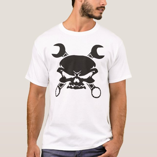 T-shirt Clés de crâne et de croix (Devant)