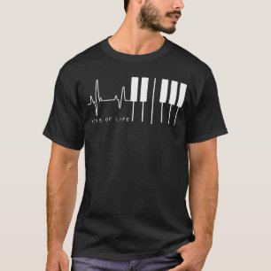 T-shirt Clés de la vie Piano Clavier