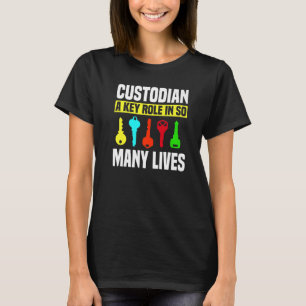 T-shirt Clés du gardien Gardien du gardien Tuyau du portie