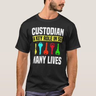 T-shirt Clés du gardien Gardien du gardien Tuyau du portie