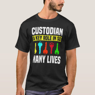 T-shirt Clés du gardien Gardien du gardien Tuyau du portie