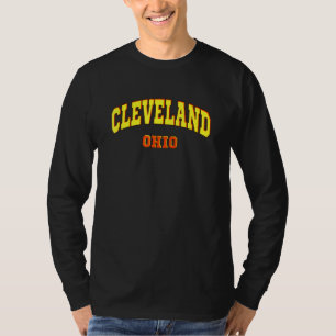 T-shirt Cleveland État De L'Ohio Sportif Esthétique Clevel