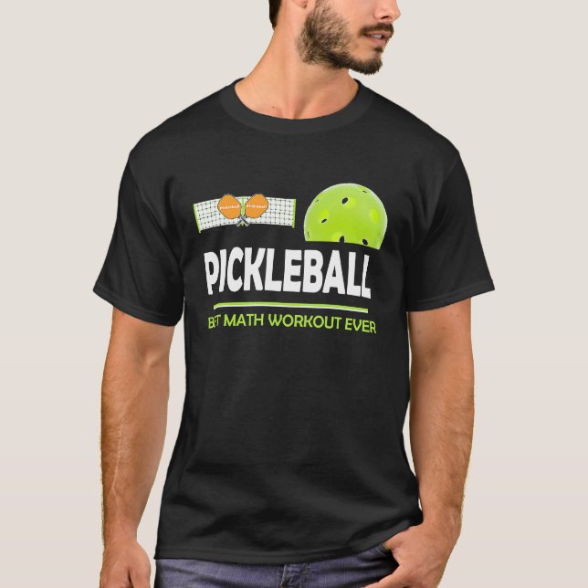 T-shirt clever Pickleball best math workout ever (Devant)