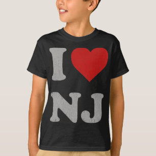 T-shirt Clic J'adore Nj Y2k Souvenir J'aime New Jersey