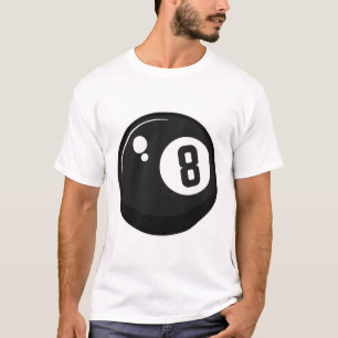 T-shirt Clic Magic 8 Huit Ll Billard Lecteur Billard Adult