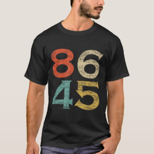 T-shirt Clic Style Vintage 86 45 Anti Trump