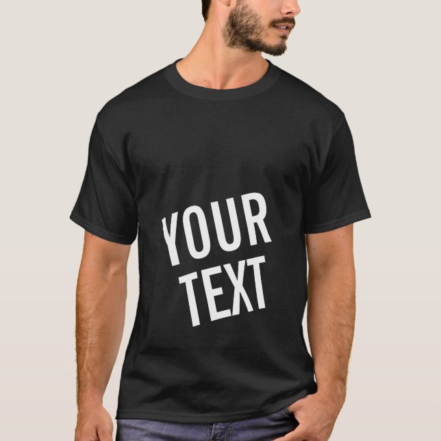 T-shirt Client Moderne Élégant Modèle Pour Hommes Lui (Devant)