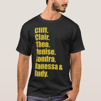 T-shirt Cliff-Clair-Theo-Denise-Condra-Vanessa et Rudy
