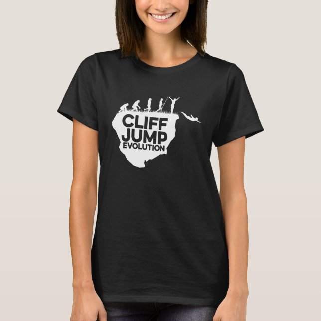 T-shirt Cliff Jumping Evolution Graphic Cliff Jumper Tombs (Devant)