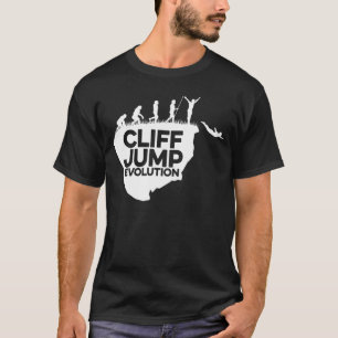 T-shirt Cliff Jumping Evolution Graphique Cliff Jumper Tom