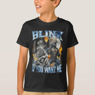 T-shirt Clignez Si Vous Me Voulez Drôle Alpha Wolf Bootleg
