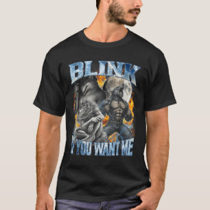 T-shirt Clignez Si Vous Me Voulez Drôle Alpha Wolf Bootleg