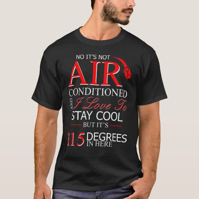 T-shirt Climatisation Et J'Aime Rester Cool (Devant)