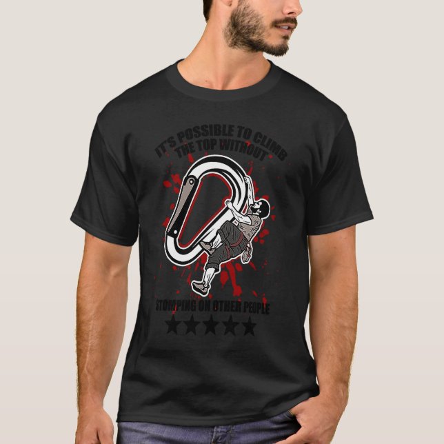 T-shirt Climbing, bouldering, climbering, rock climbing 1 (Devant)