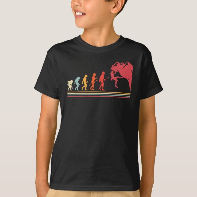 T-shirt Climbing Evolution (Devant)