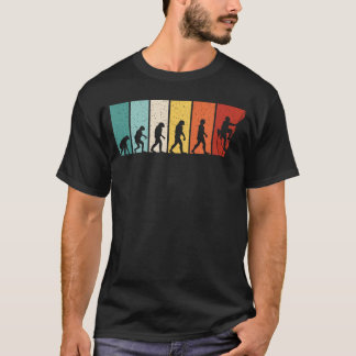 T-shirt Climbing Evolution Retro Climb Funny Rock Climber 